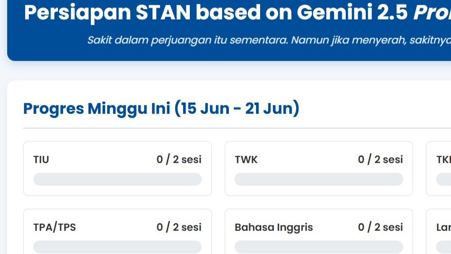 Persiapan STAN